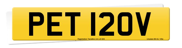 Registration number PET 120V